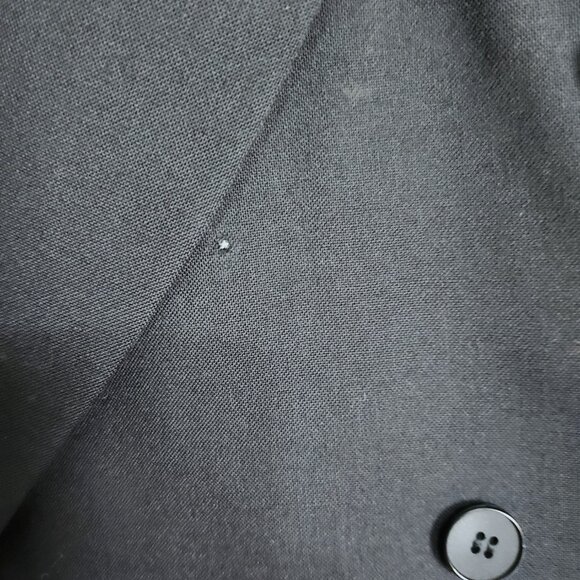 Tip Top Taylors Suit Coat Men's Size 42 Black Double Breasted Pure New Wool - Picture 10 of 10